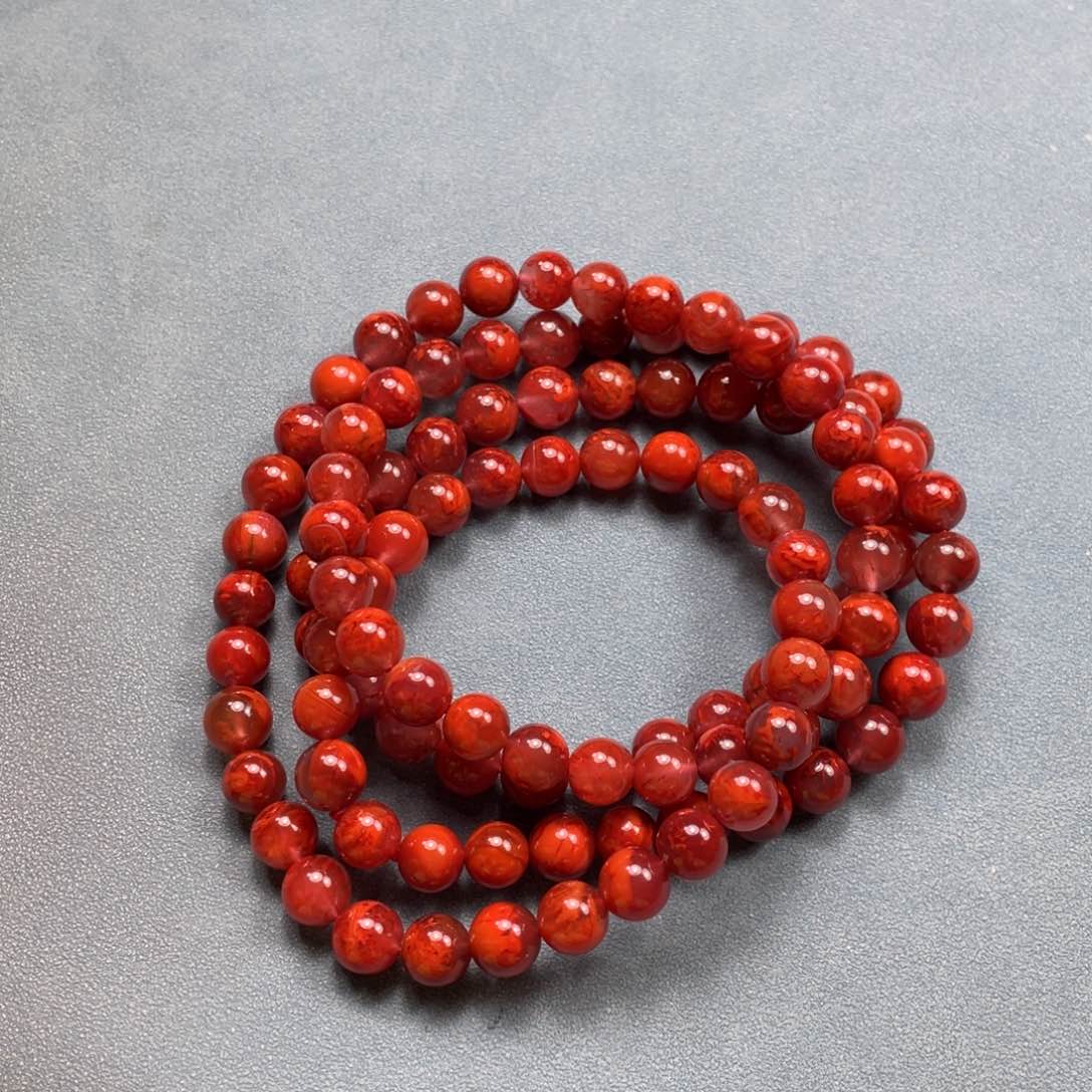 南红玛瑙珠子未镶嵌