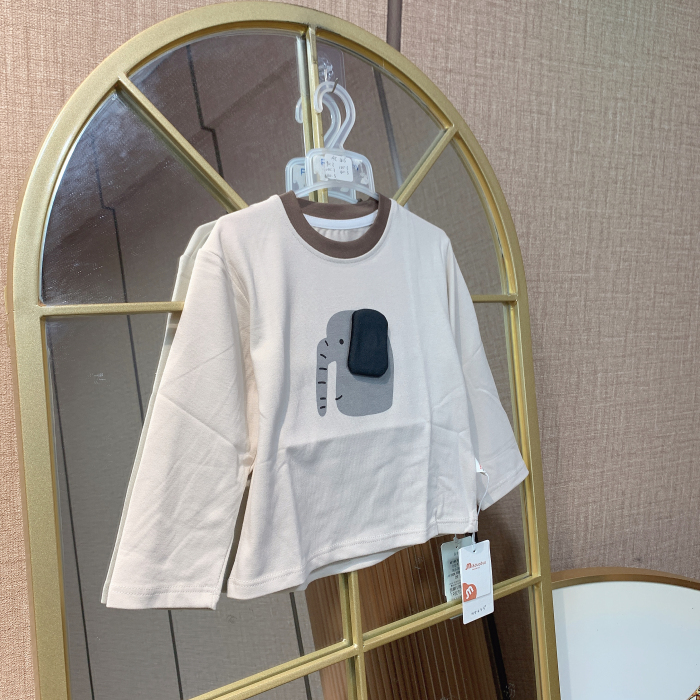 AC415   宝宝白色长袖T恤  秋款