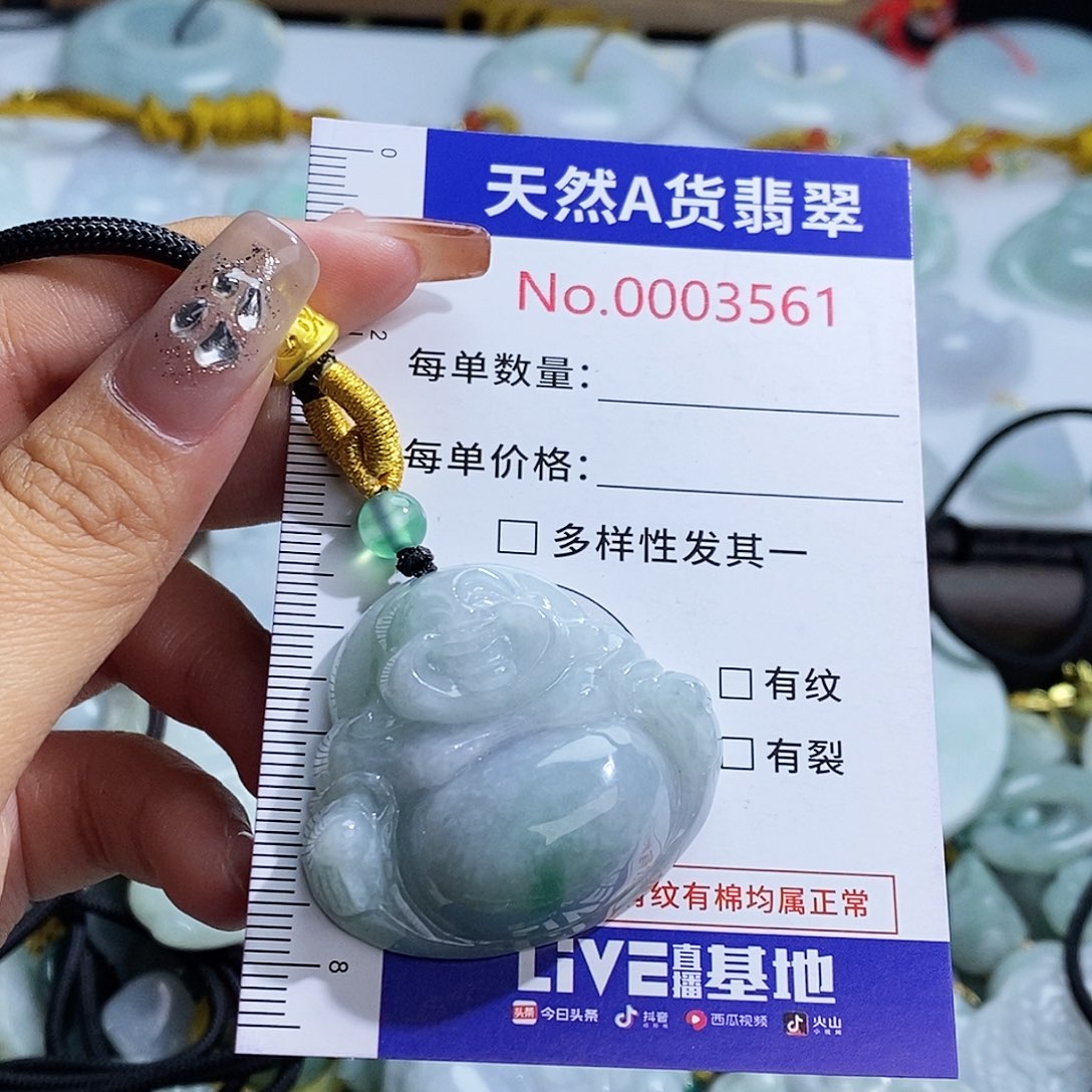 翡翠未镶嵌颈饰3561