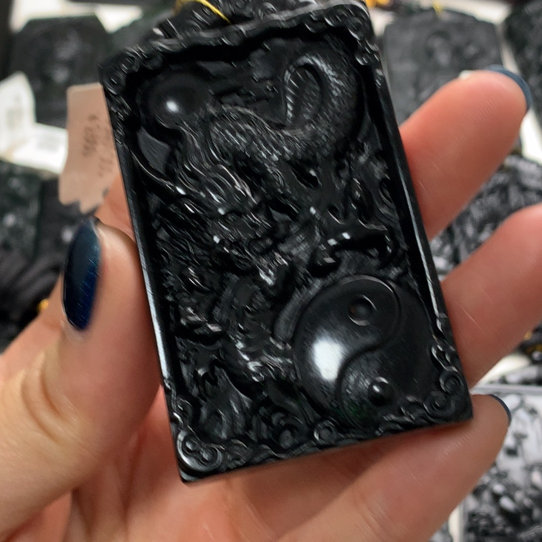 天然a货钢琴黑挂件