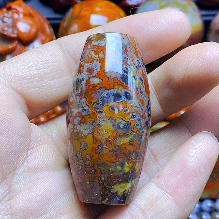 玛瑙/玉髓吊坠(不含链)未镶嵌木*
