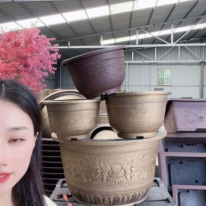 圆形73花盆2个圆50花盆一个都有孔