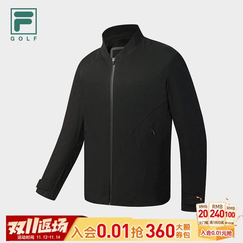Fila/斐乐男【GOLF科技内里】秋冬保暖防风梭织运动外套A11M545708F