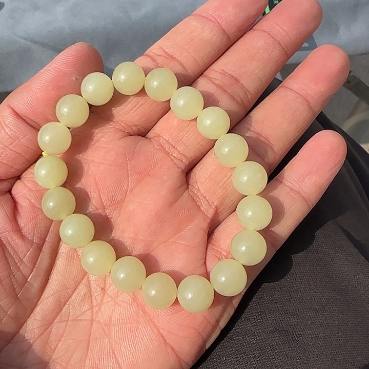 和田玉颈饰未镶嵌新疆黄口卡10