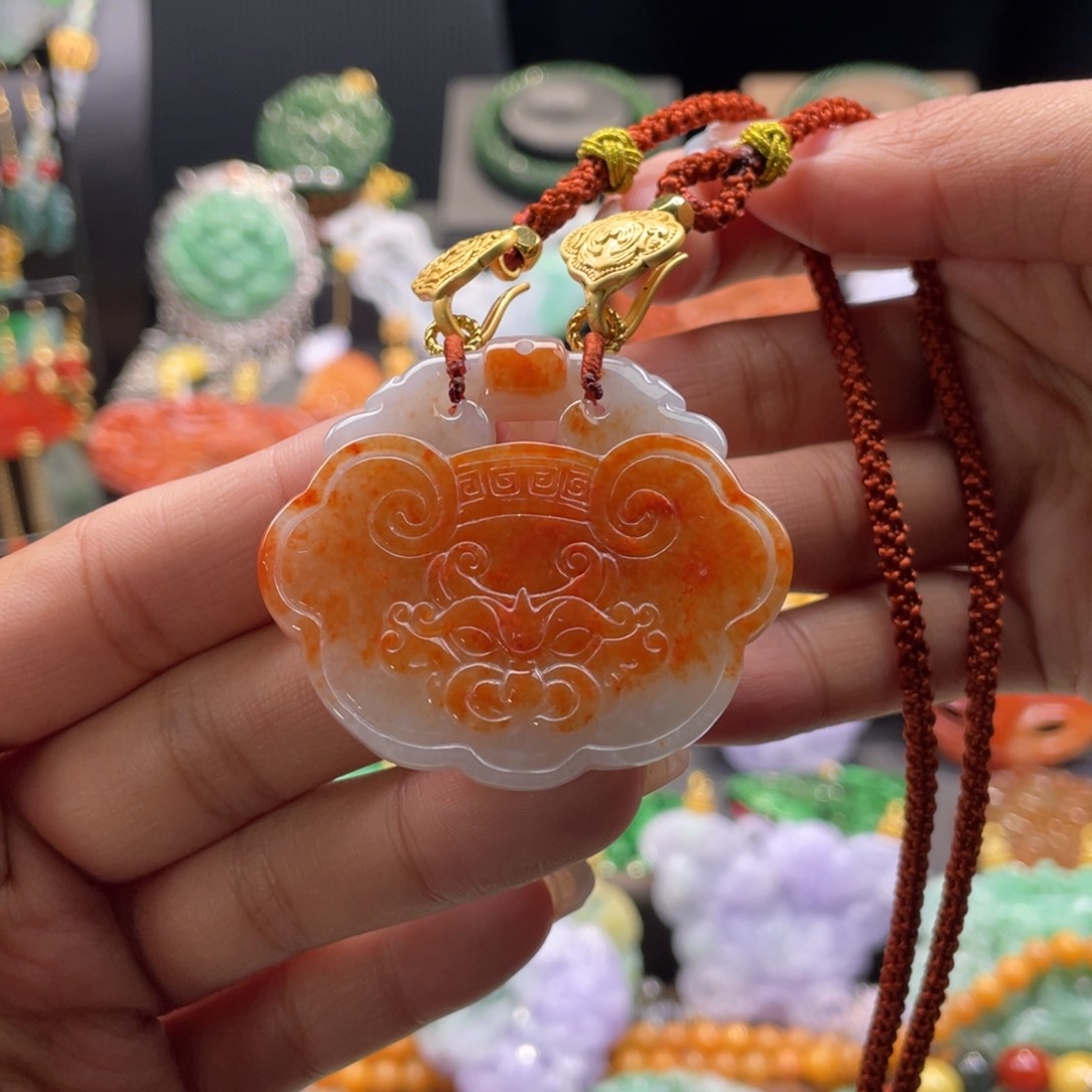 翡翠未镶嵌颈饰代编织