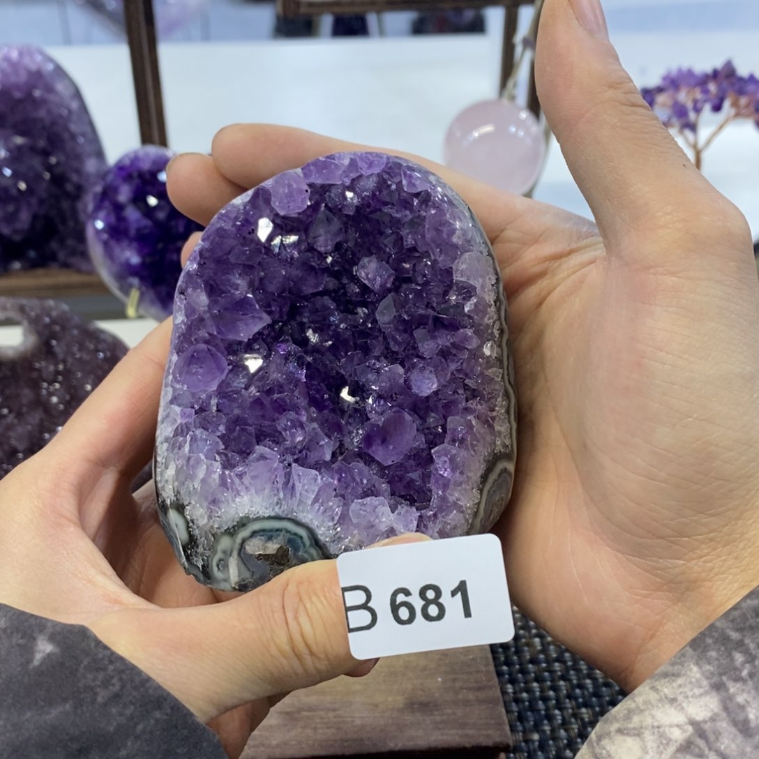 紫晶摆件摆件未镶嵌