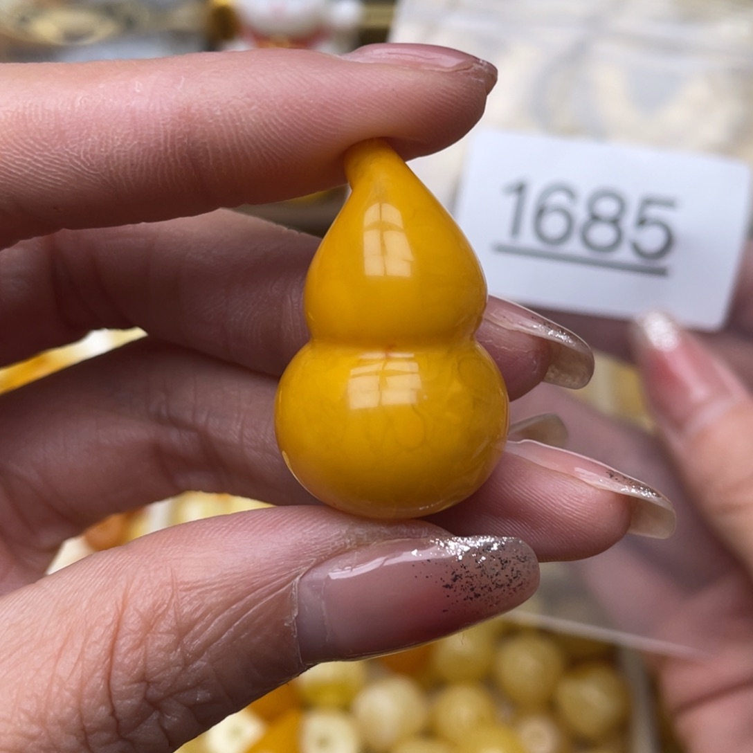 蜜蜡珠宝奇石未镶嵌L**y粉点34