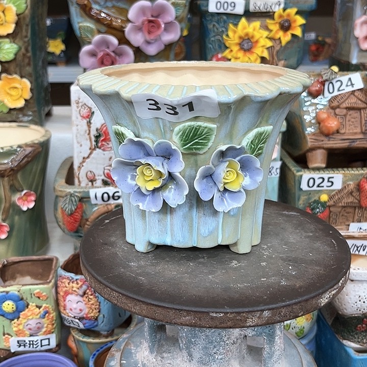 紫砂花盆粗陶材质多肉花盆