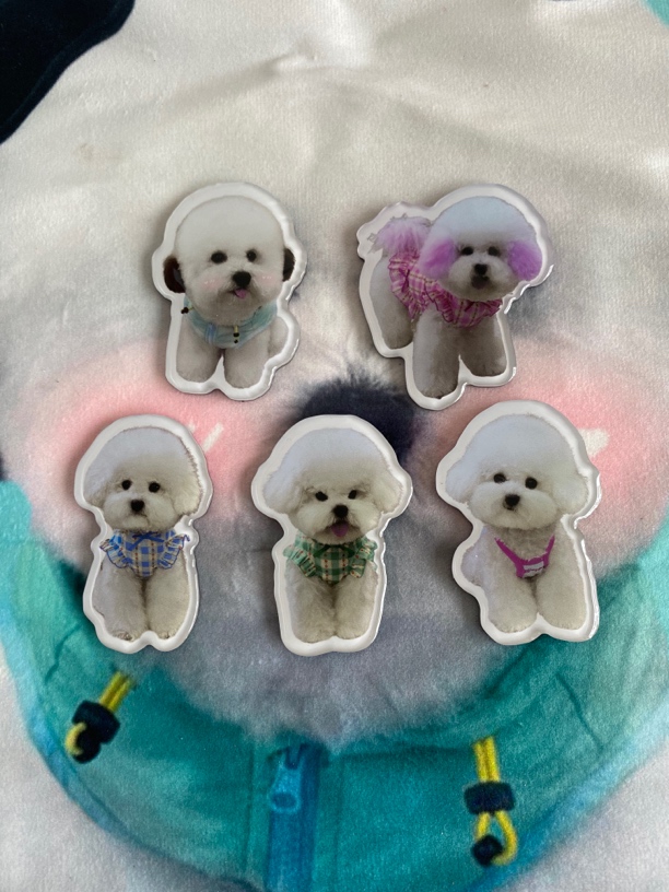 小B熊麻麻的丧彪桃子大宝豆子菜宝定制周边磁吸冰箱贴