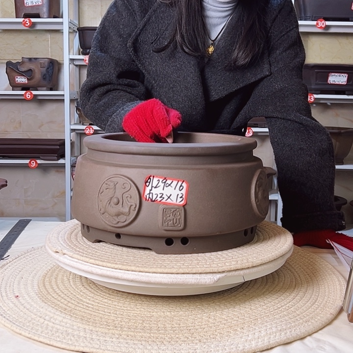 紫砂花盆紫砂花盆