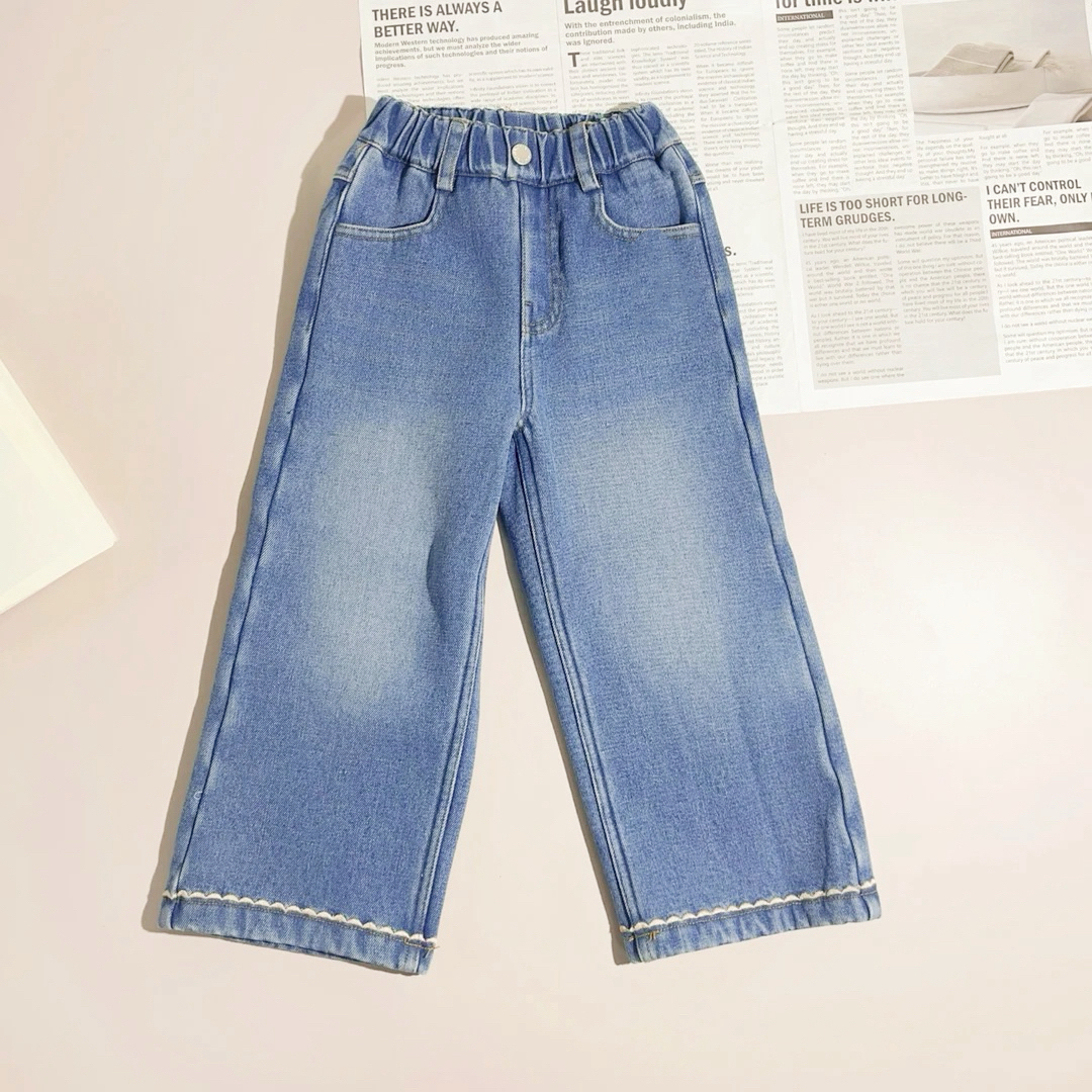 【】H25266新款女宝冬款加厚时髦洋气休闲裤儿童