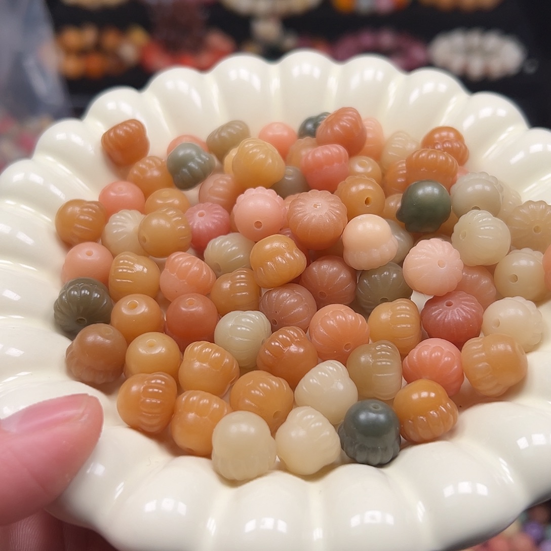 手串菩提根/象牙果20颗马卡龙松果