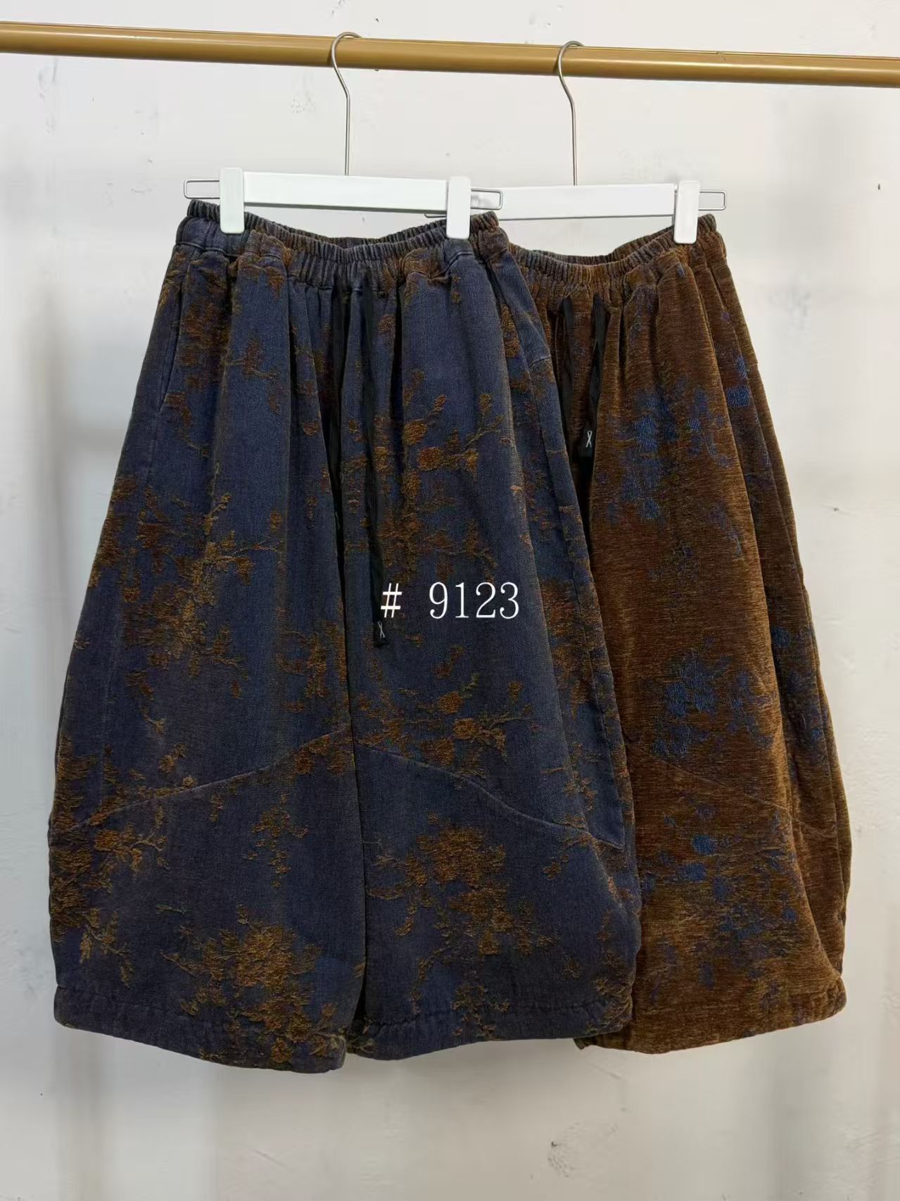 HY   9123提花加厚双层裤