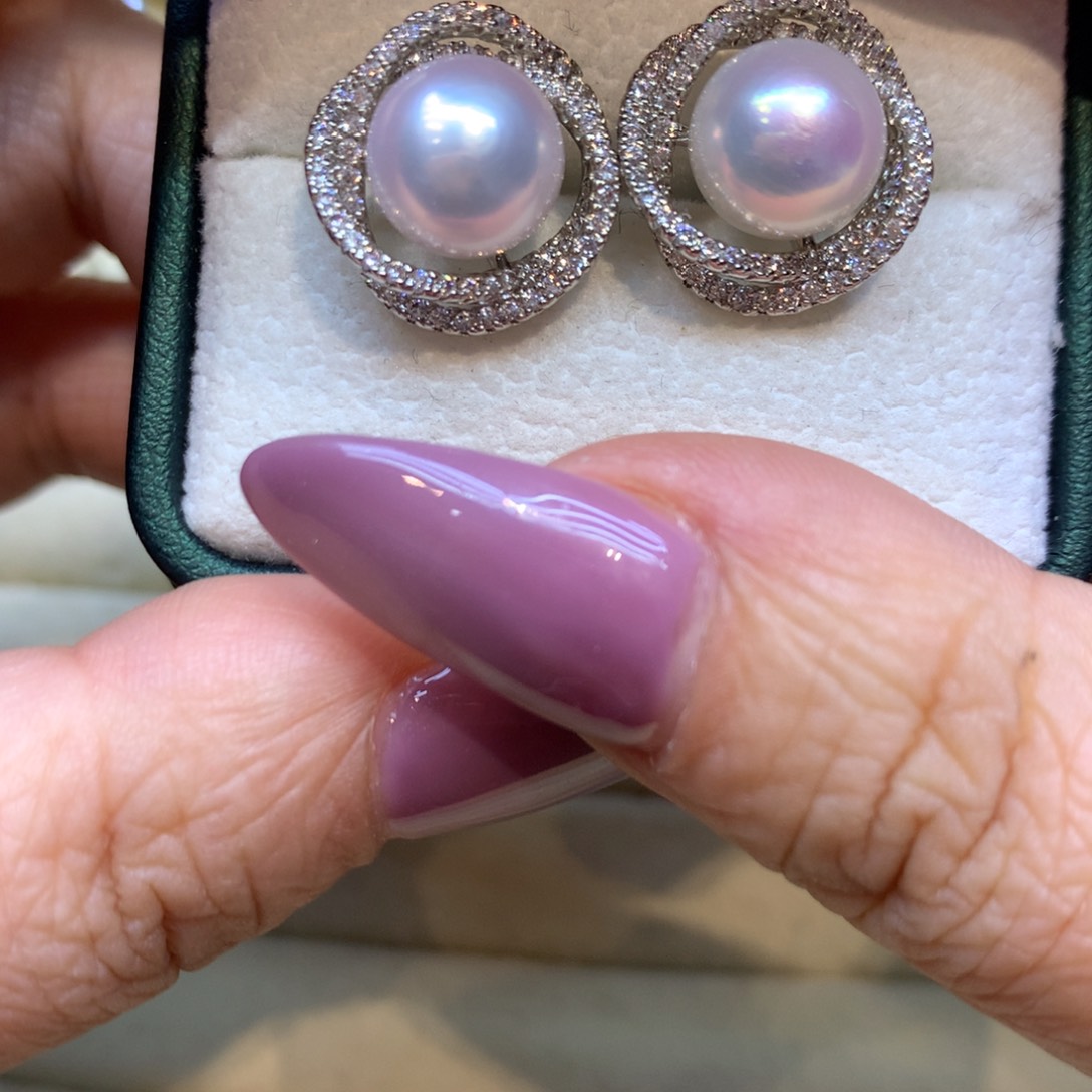 未镶嵌耳饰淡水珍珠