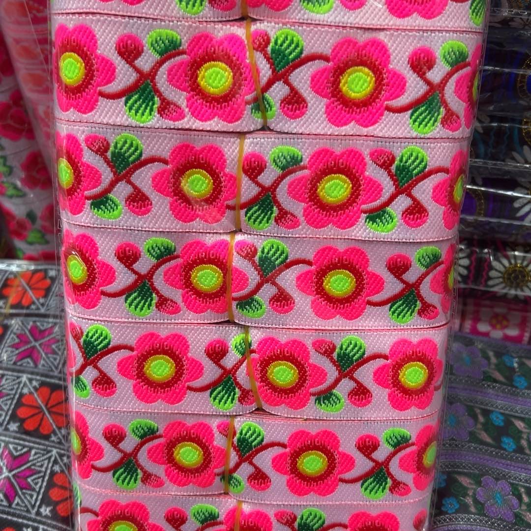 民族风批发花边3.3小花