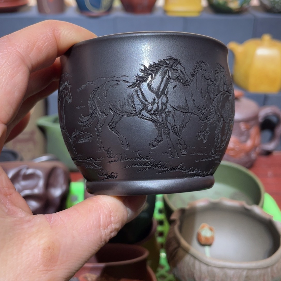 原矿紫砂手工主人杯