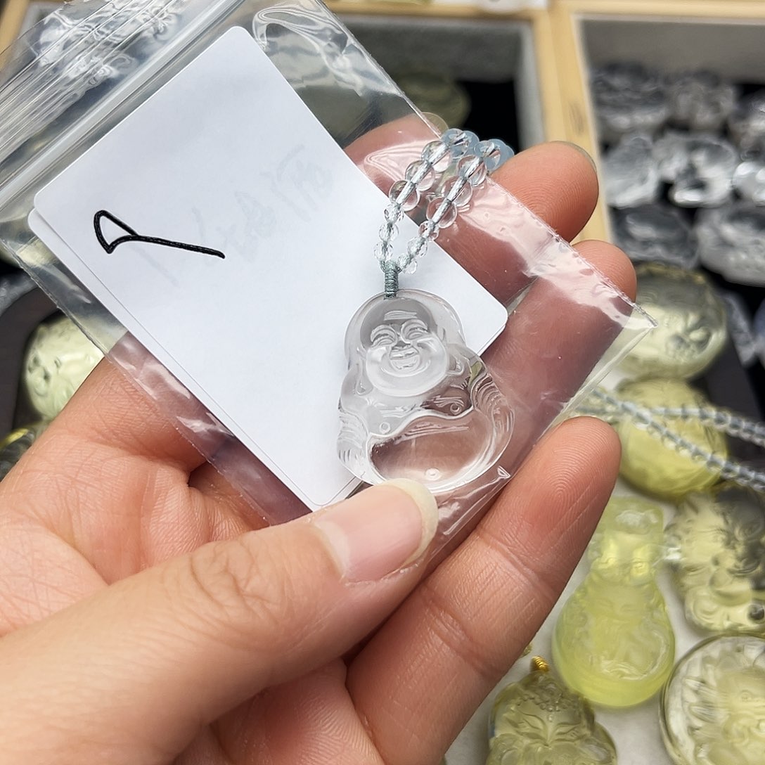 水晶颈饰未镶嵌白水佛公9号