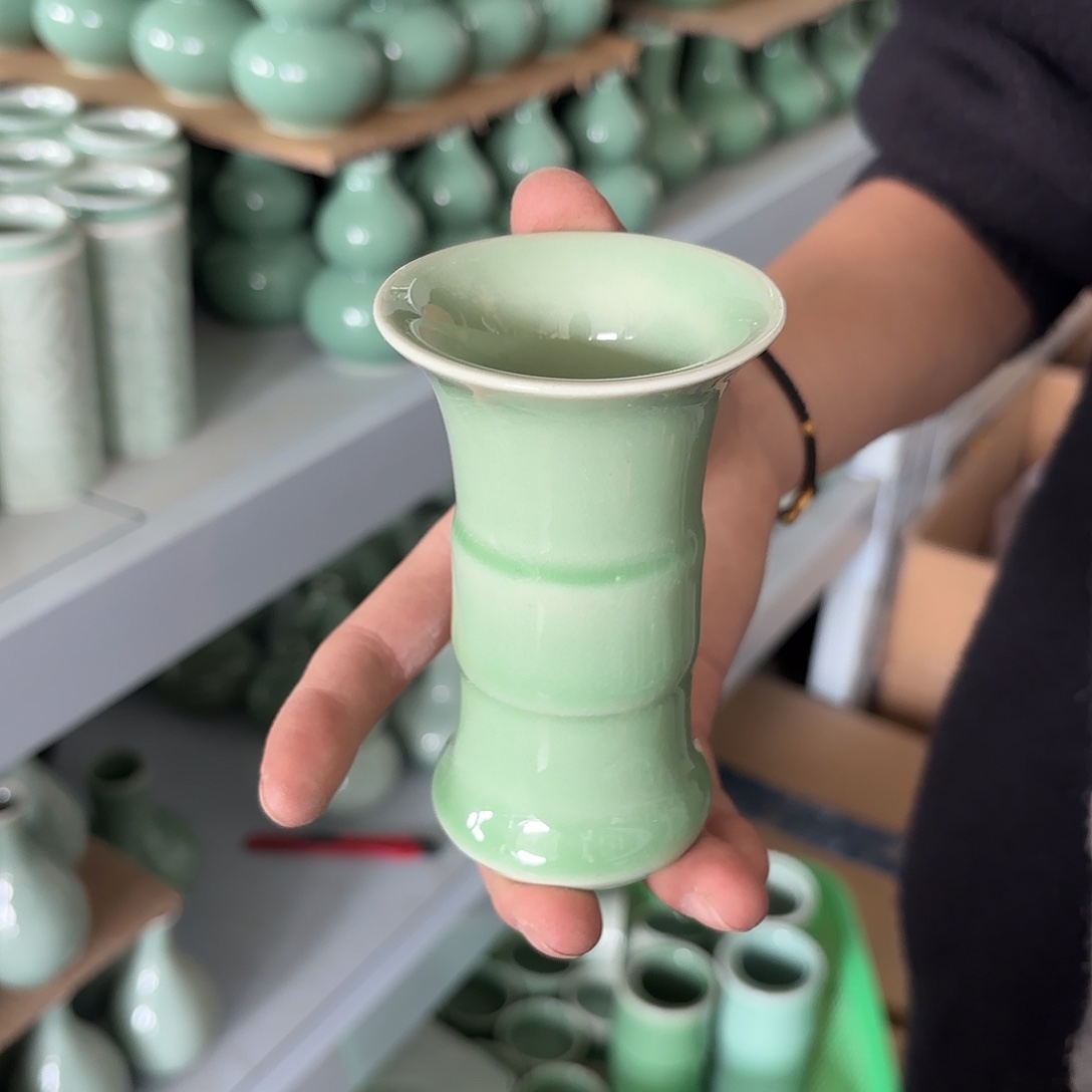 龙泉云间青瓷小米茶器