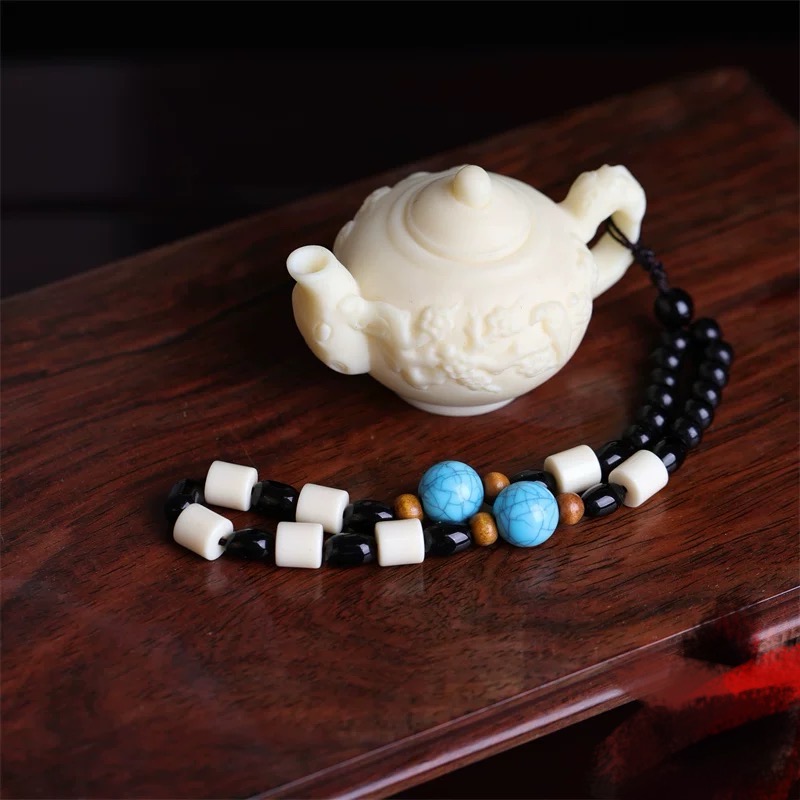 象牙果茶宠把把壶-B-0043