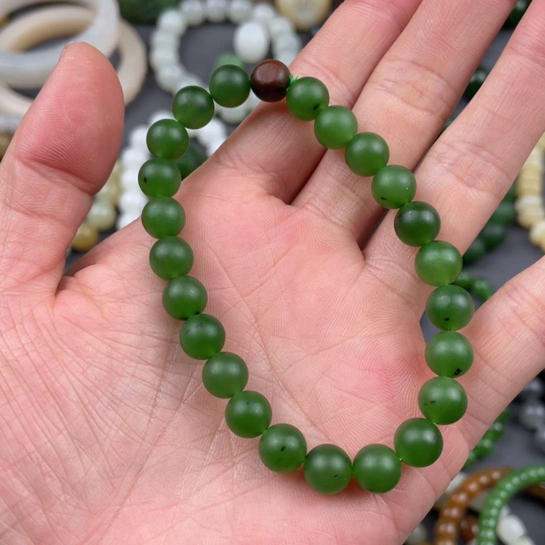 和田玉手串未镶嵌