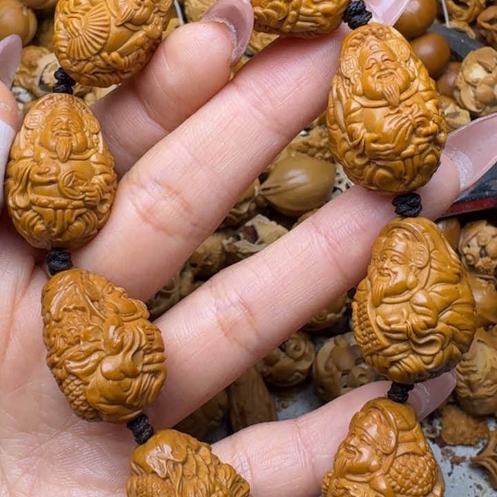 橄榄核手串/手链九龙财神