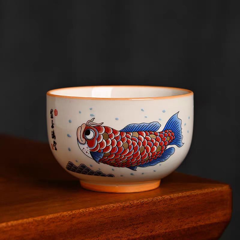 年年有鱼陶瓷主人杯DF2653壹