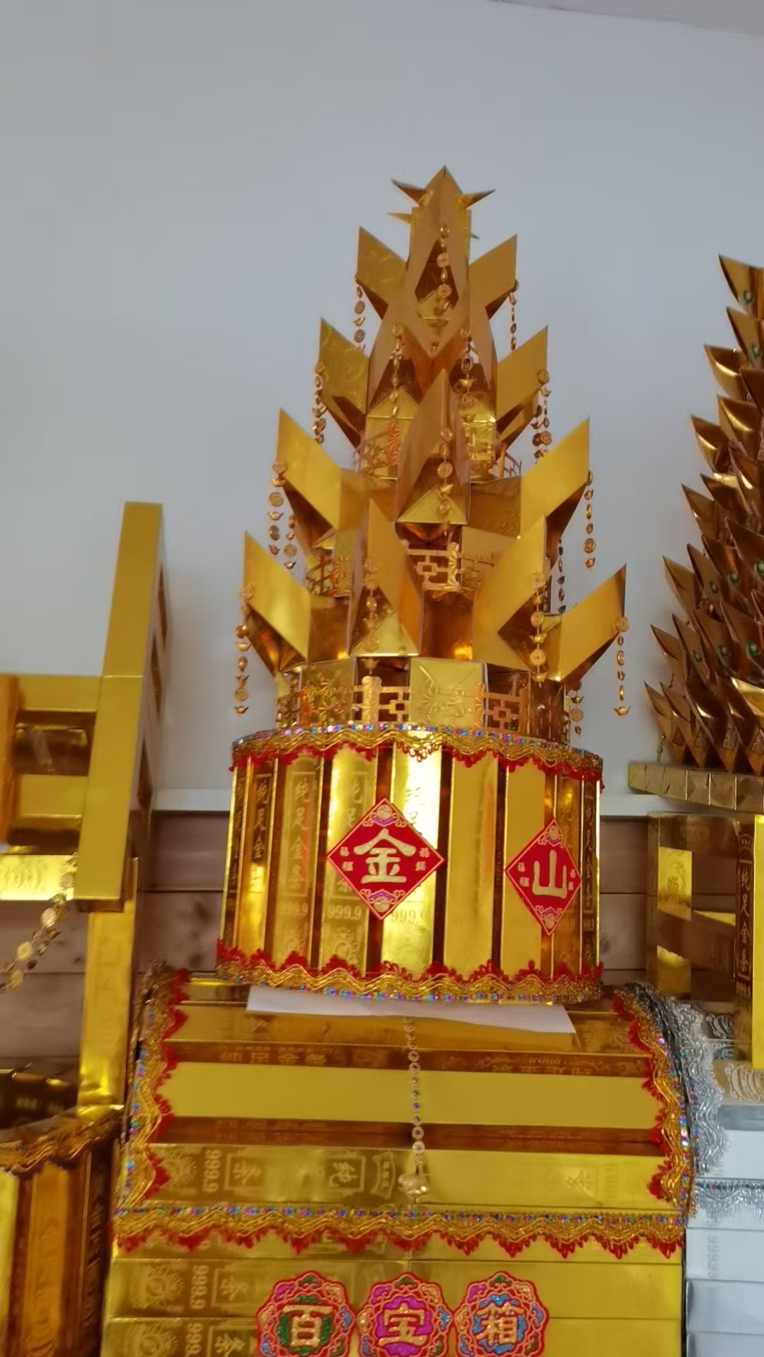 财源滚滚DIY金银山材料包装饰陈设摆件