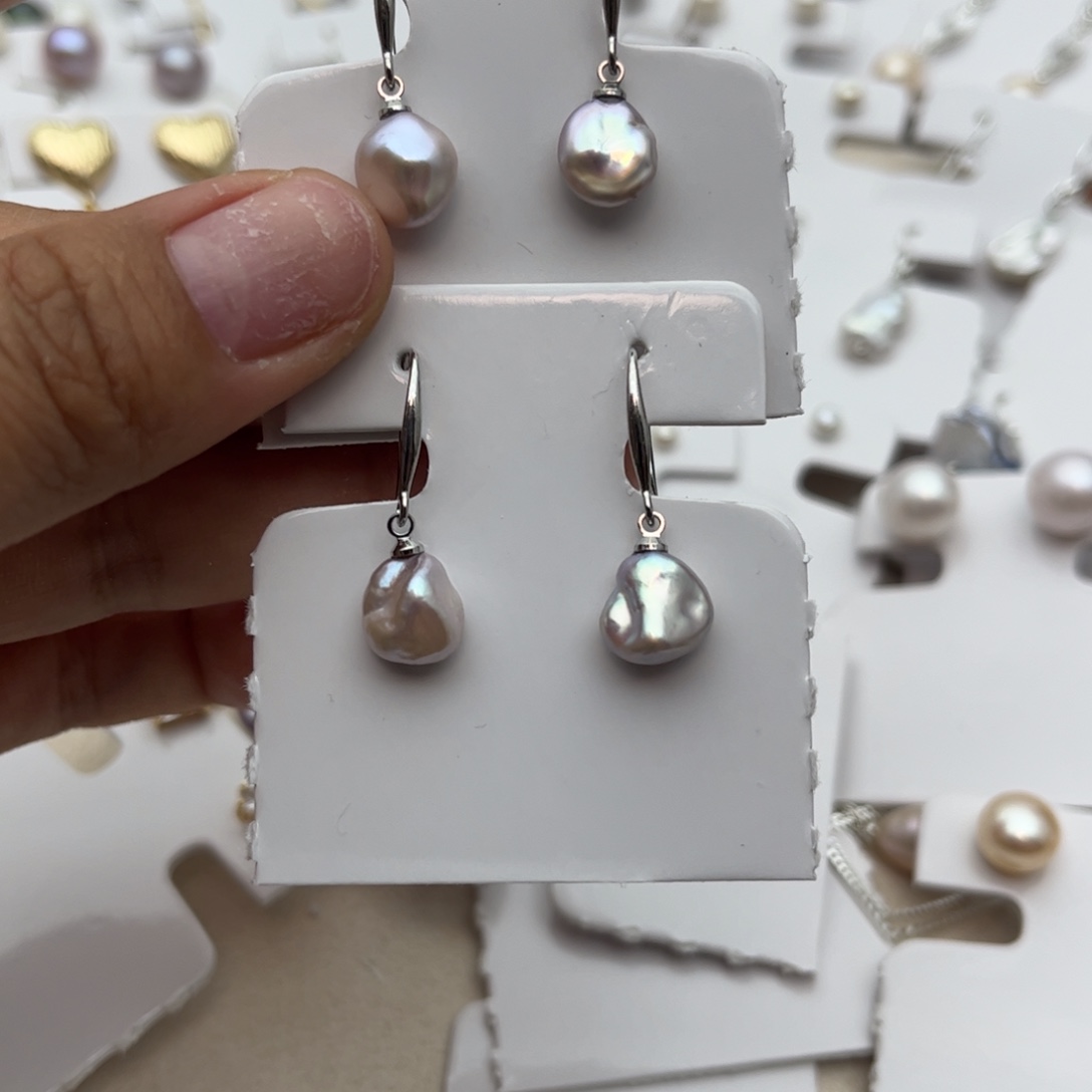 淡水珍珠耳饰未镶嵌