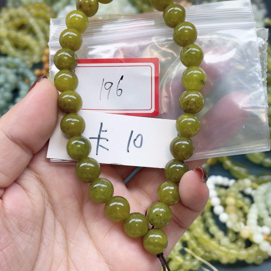 未镶嵌蛇纹石玉手串