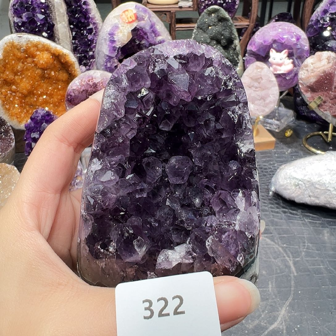 紫晶未镶嵌珠宝半成品