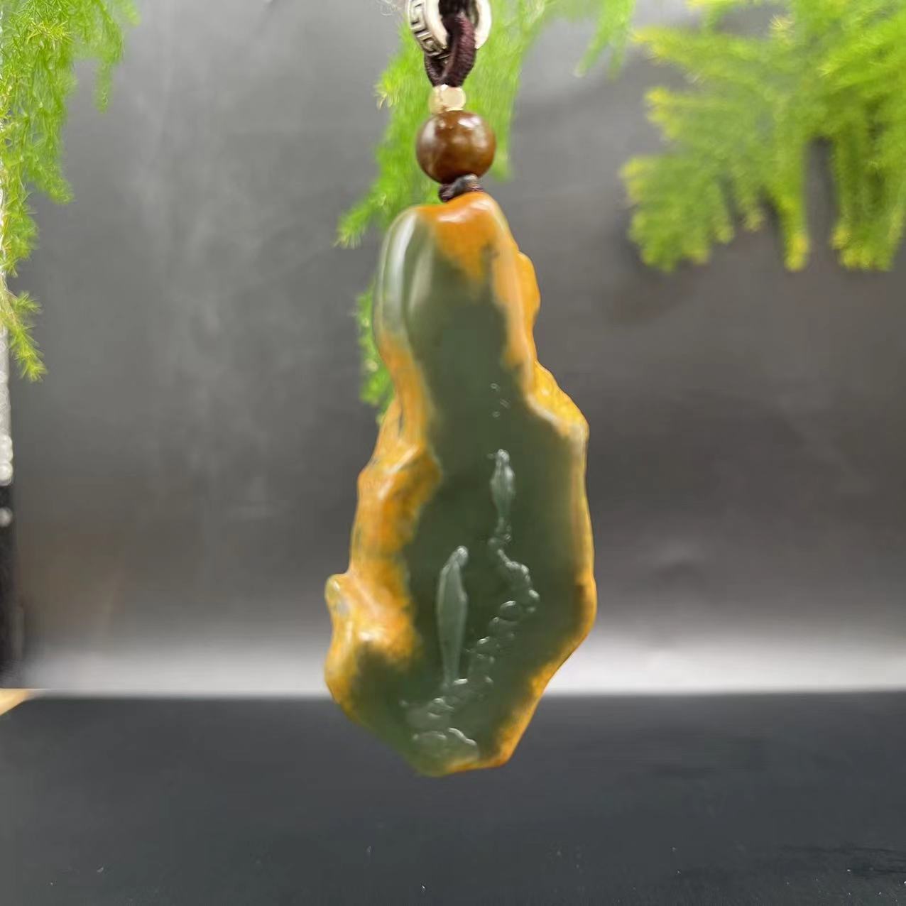 析木河磨玉原生态圈皮悟道大师工艺精工雕刻料子油润细腻皮色老熟