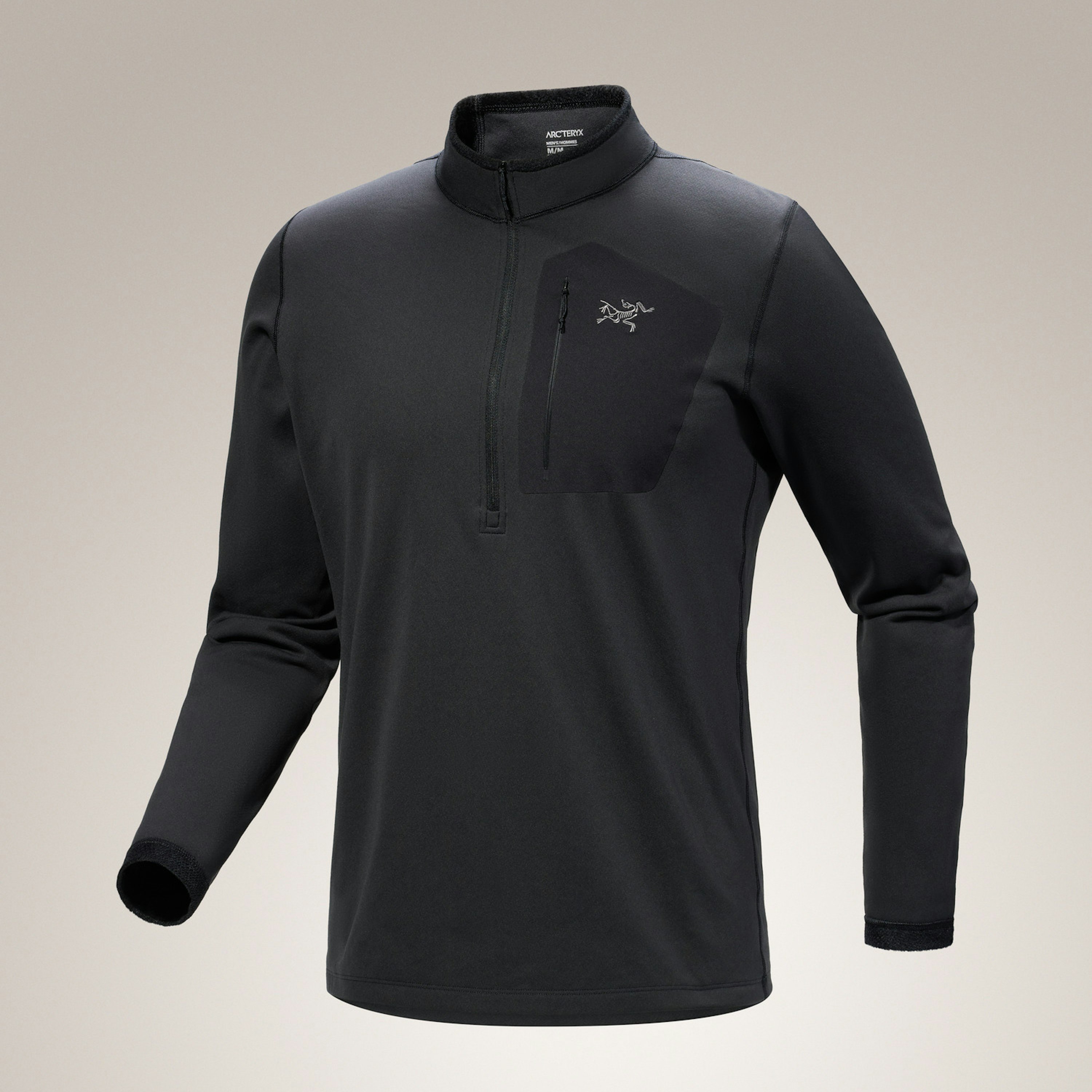 ARC'TERYX/始祖鸟RHO SV zip neck 男款刺绣加厚POLO打底