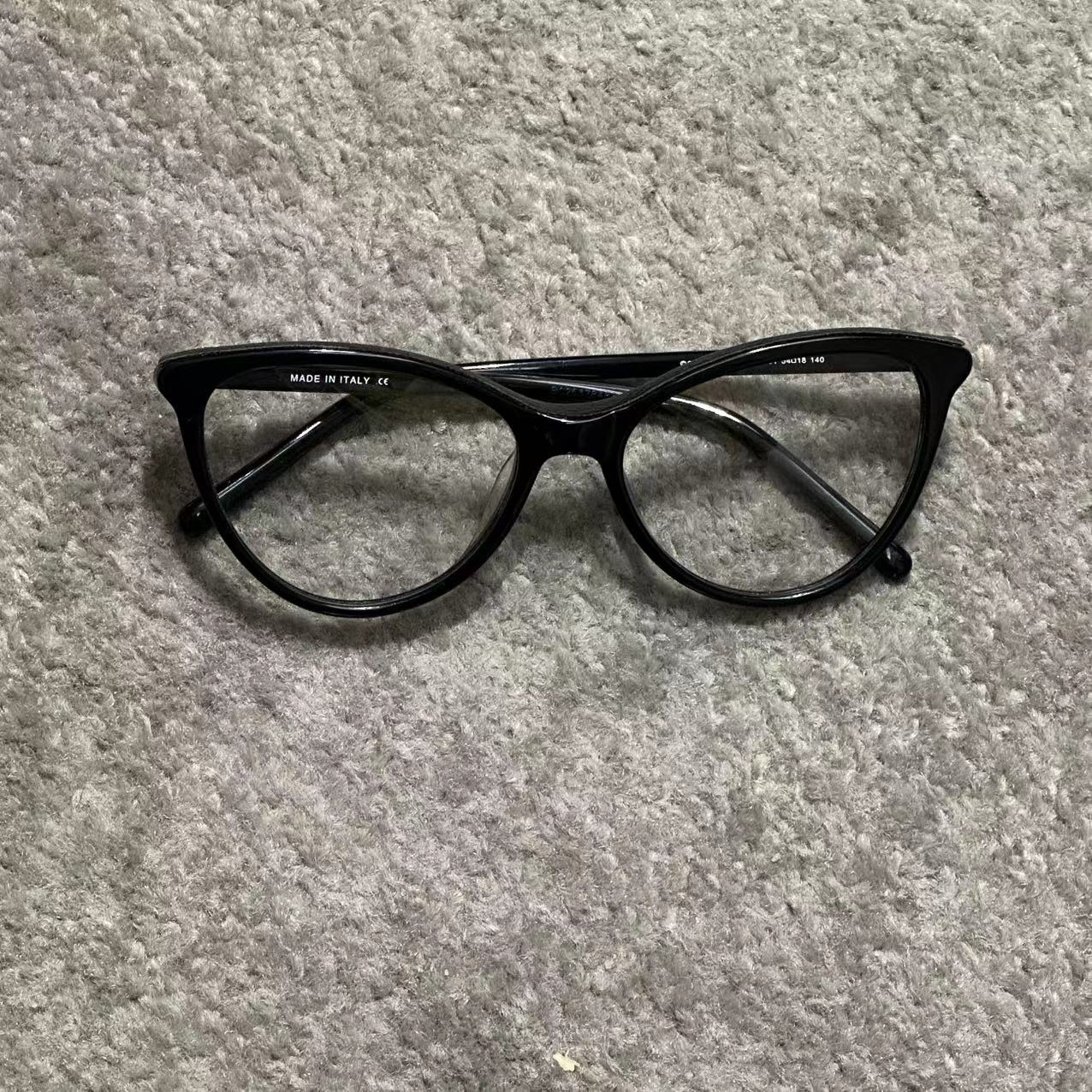 黑色猫眼百搭素颜眼镜-95010