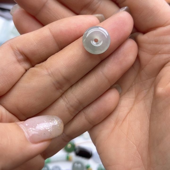 翡翠裸石天然翡翠平安扣