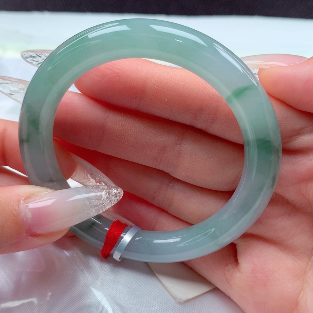 翡翠手镯未镶嵌天然缅甸翡翠A货手镯 6号