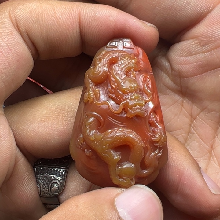 南红玛瑙单珠未镶嵌李*城