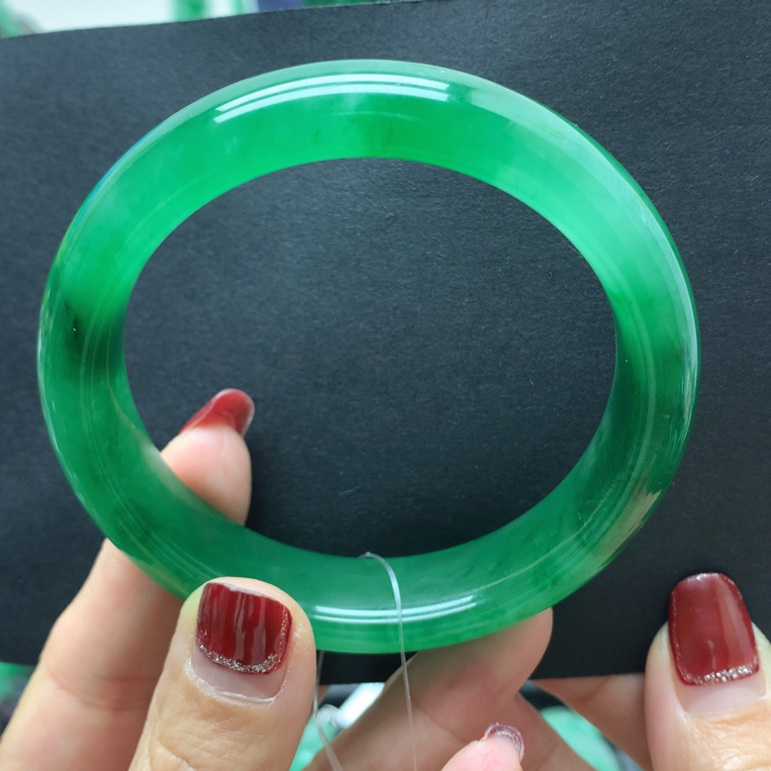 石英质玉手镯未镶嵌桃***Ꮤ