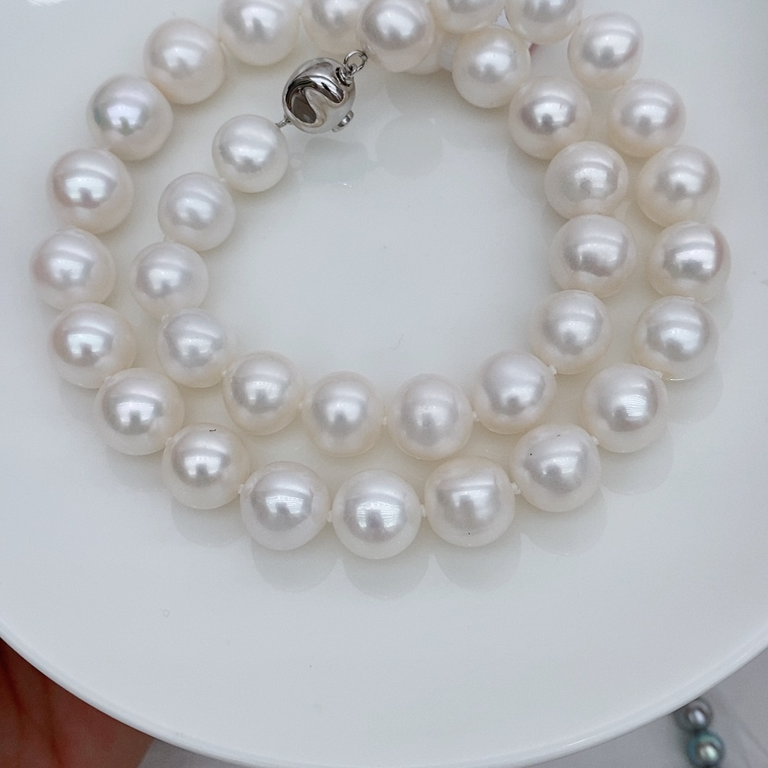 淡水珍珠颈饰银S925镶嵌