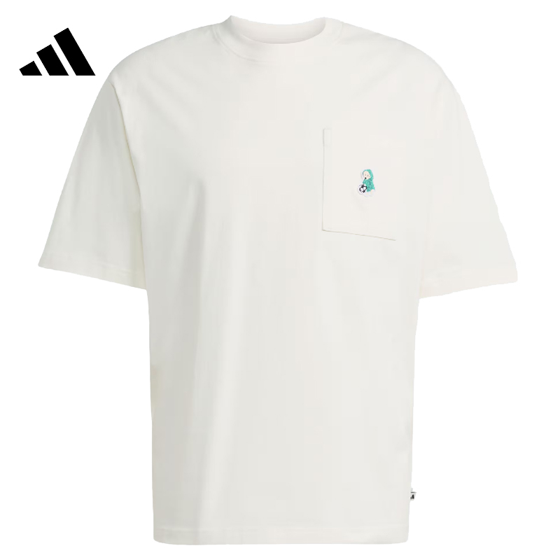 adidas阿迪达斯【西】夏季男子运动休闲短袖T恤JL9234