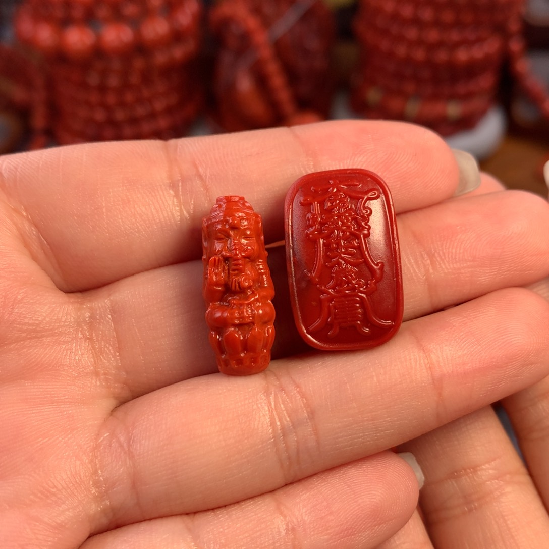 南红玛瑙天然川料瓦西配饰未镶嵌一***子