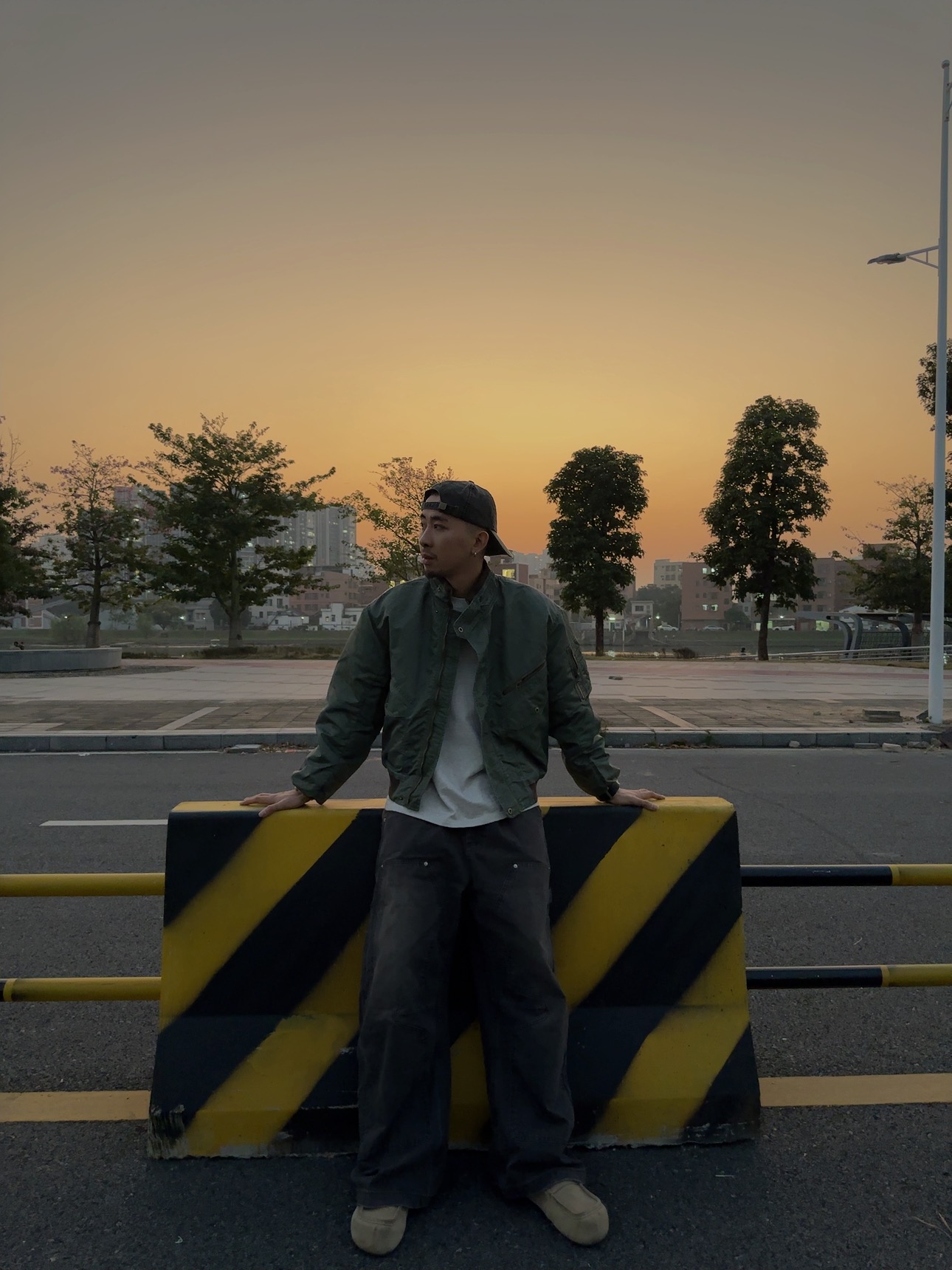 Yc-复古军绿色美式休闲加厚男女防风扎染棉服保暖短款飞行夹克