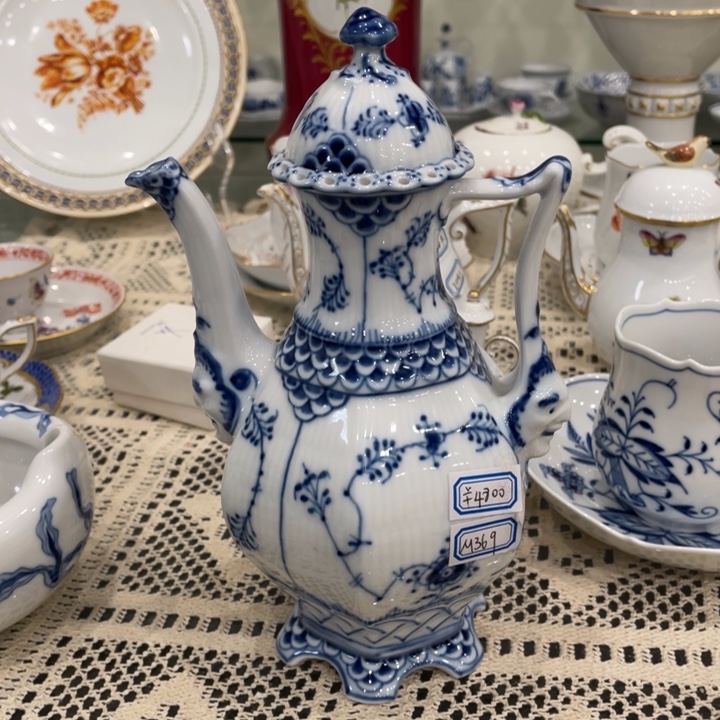 摆件中古海神摩卡壶