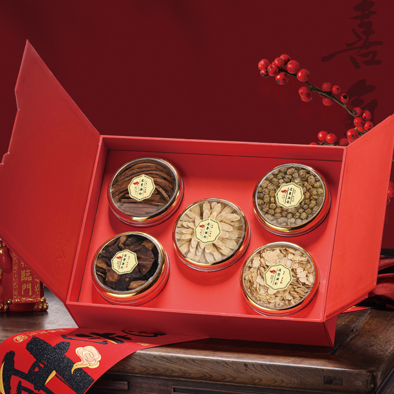 [丁总专属]喜气五宝黑枸杞组合高端礼盒节日送礼