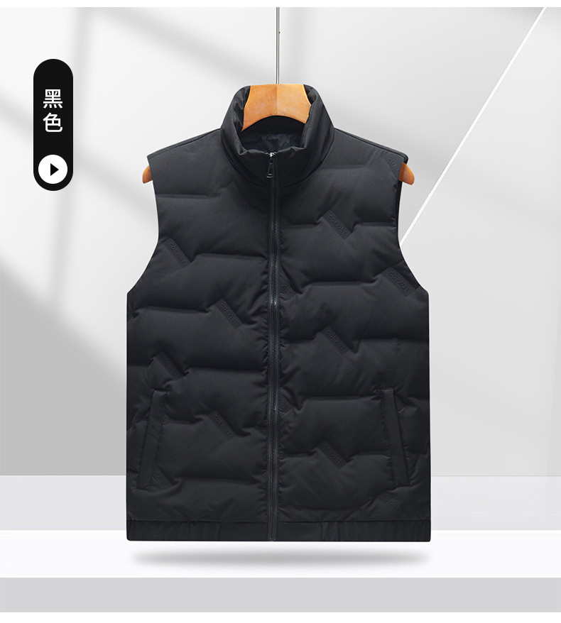 秋冬羽绒马甲轻薄保暖户外运动高档男士潮流立领坎肩无袖背心外套