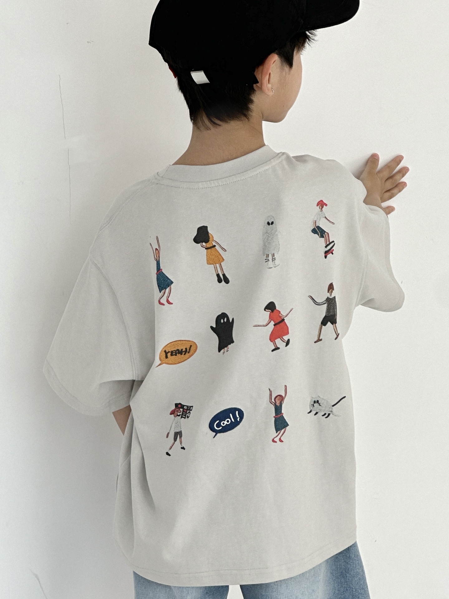 夏季新款T恤宽松圆领时尚帅6262百搭夏季短袖