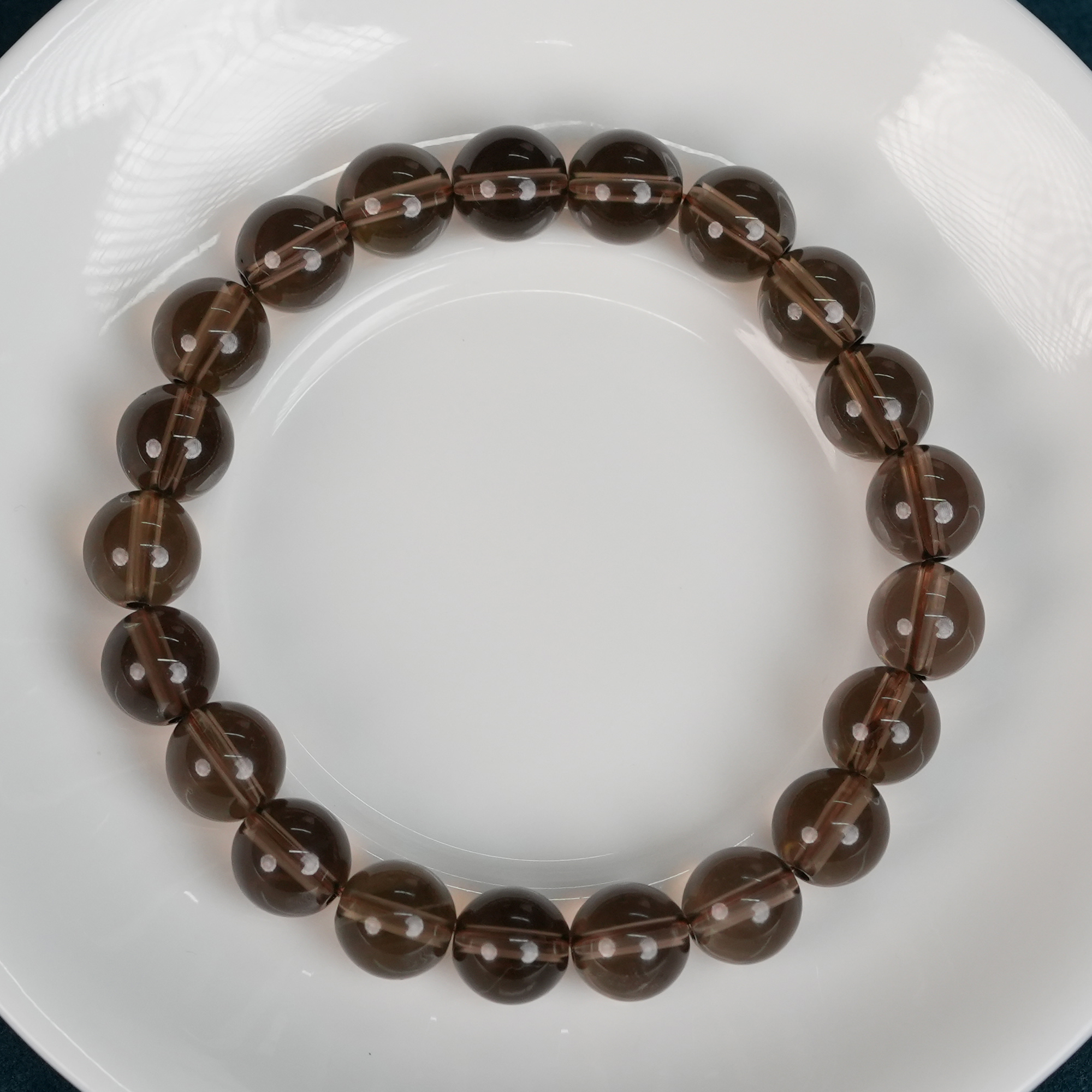 天然水晶手串素圈茶晶烟灰手链多样性发其一S025