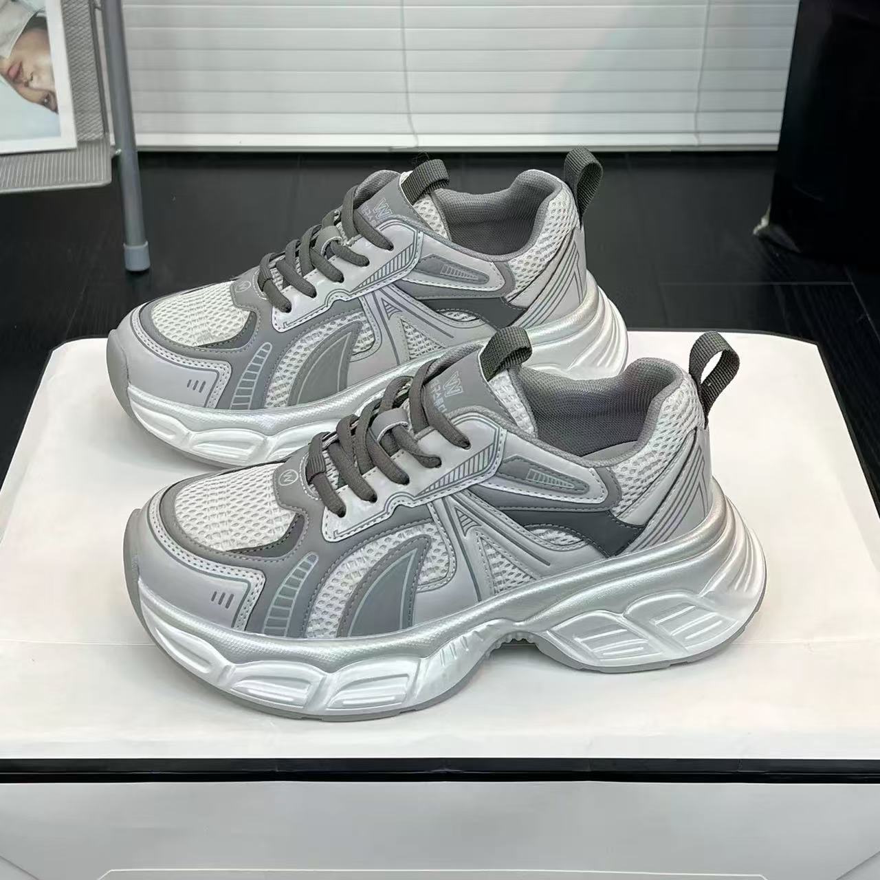 【915-9】新款老爹鞋女2025年时尚百搭四季款女鞋