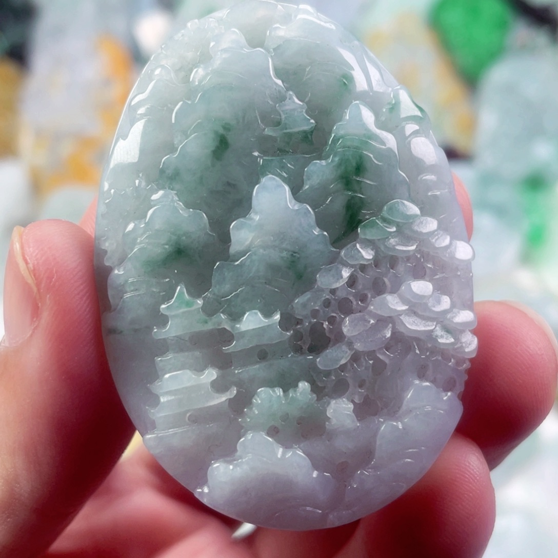 翡翠未镶嵌吊坠(不含链)