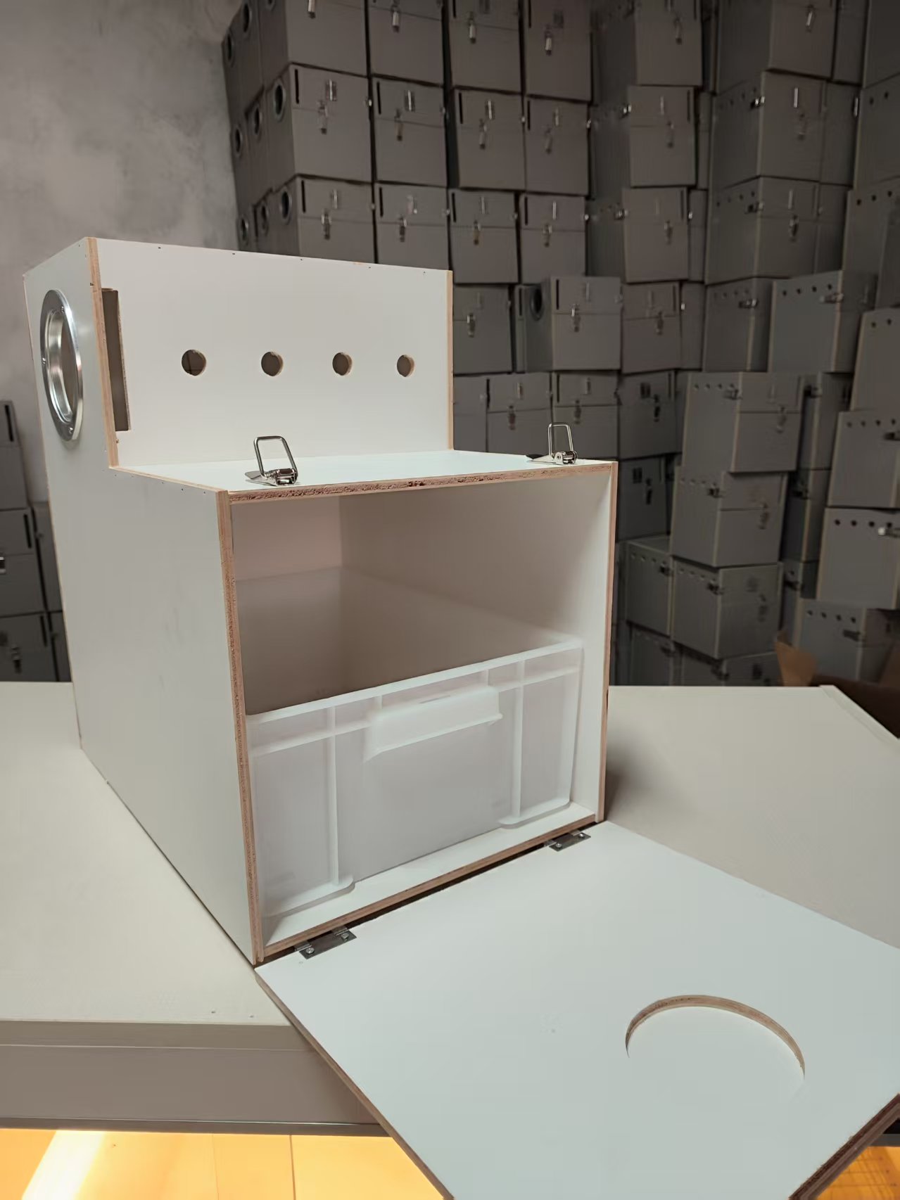 新款L型和尚繁殖箱带塑料盒