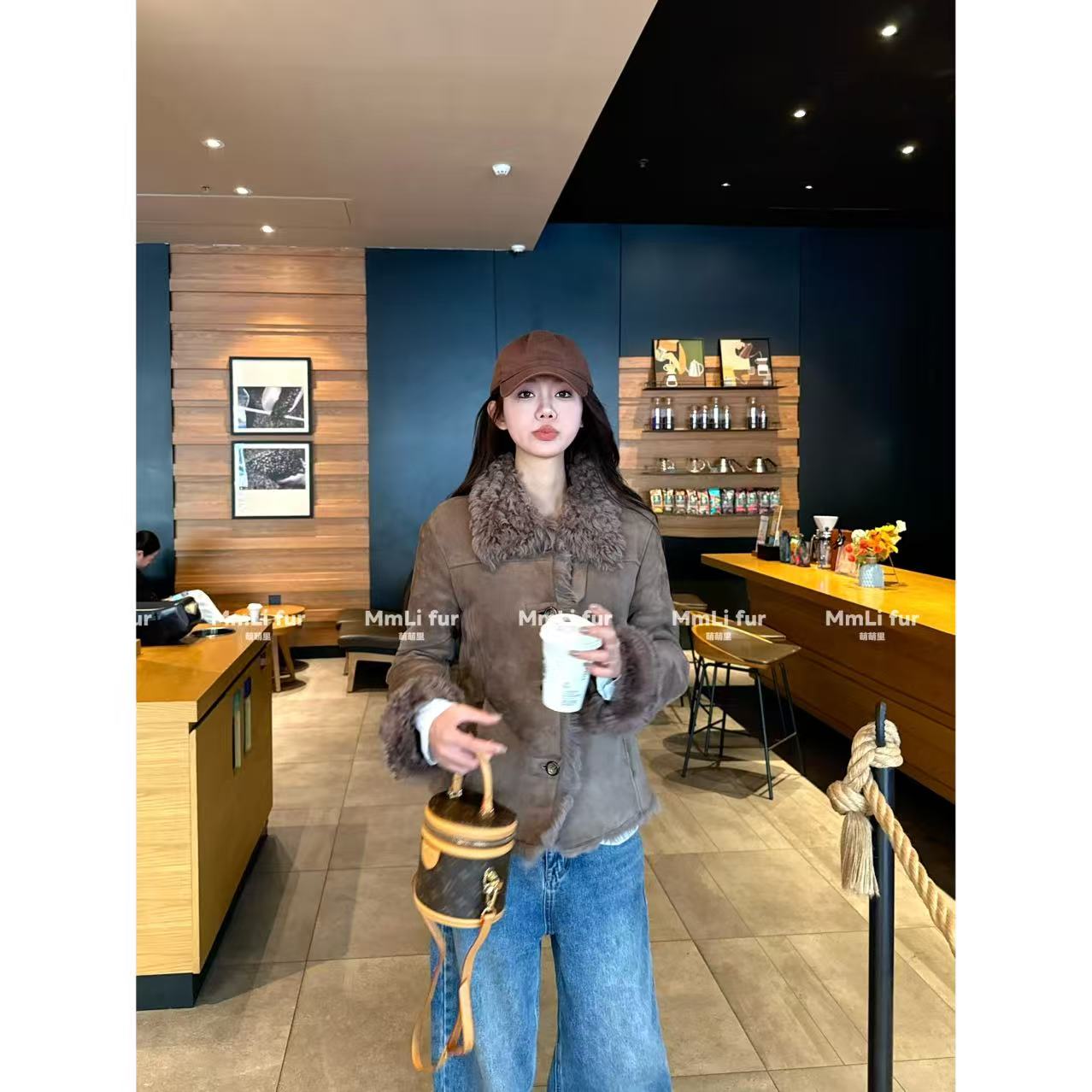 【Mm studio】“长期主义“反绒托斯卡纳皮毛一体外套 mm99319